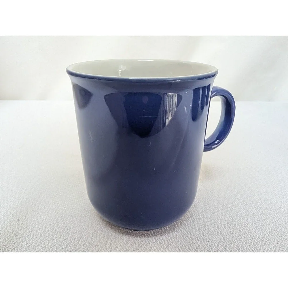 Seltmann Weiden Bavaria Germany Vintage Cobalt Blue Coffee Mugs Set of 4